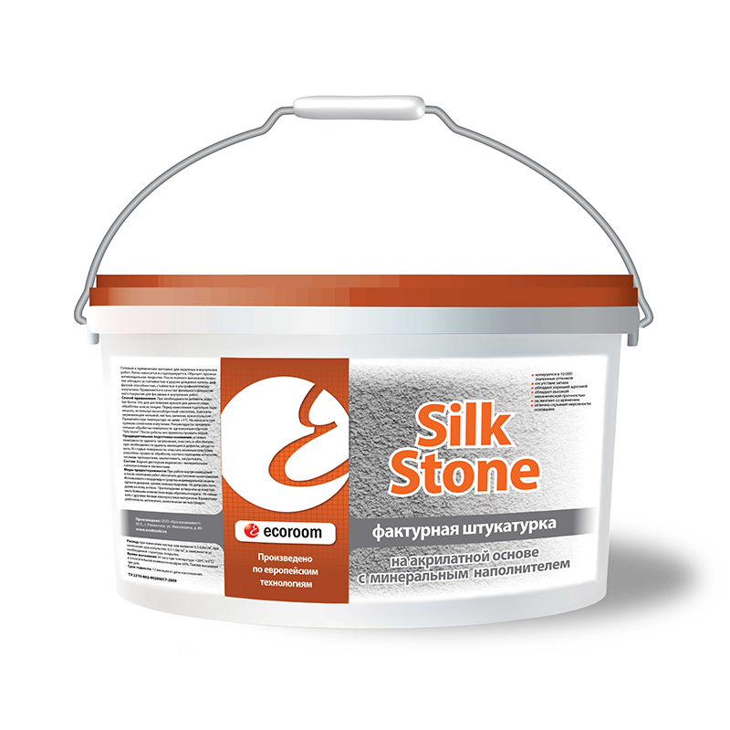 50 - Штукатурка акриловая silkstone S-3 фактурная декоративная